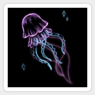 Neon jellyfish Sticker